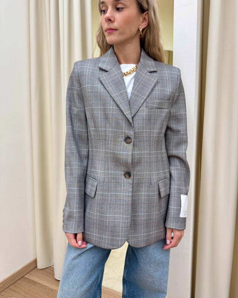 Giacca principe di galles grigio Vicolo Shop Online Giacca principe di galles grigio Vicolo
