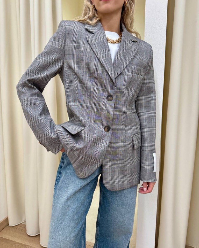 Giacca principe di galles grigio Vicolo Shop Online Giacca principe di galles grigio Vicolo