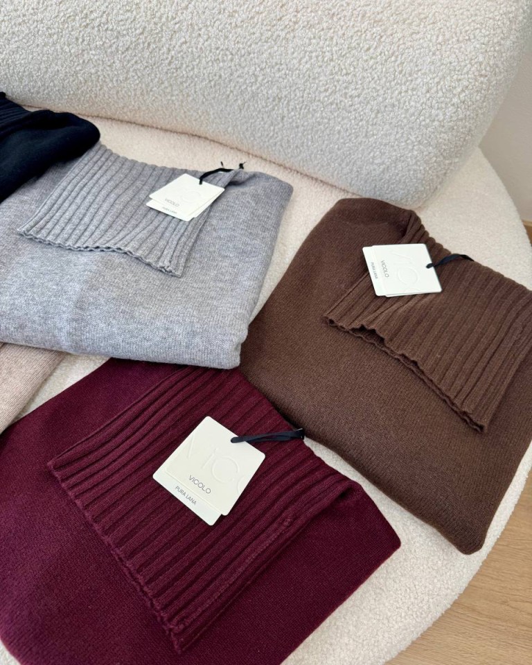 Maglione over pura lana beige mélange Vicolo Shop Online Maglione over pura lana beige mélange Vicolo