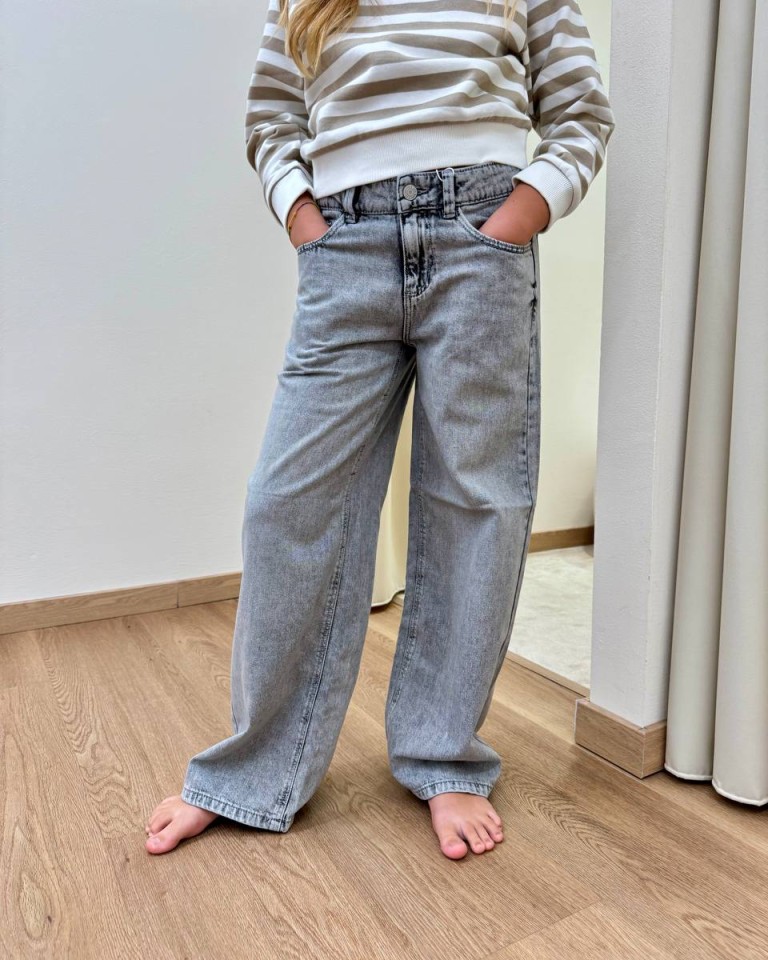 Jeans Rose wide leg grigio Name It Shop Online Jeans Rose wide leg grigio Name It