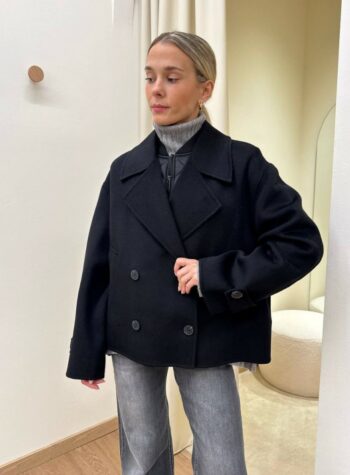Shop Online Cappotto Hand Made imbottitura rimovibile nero Vicolo