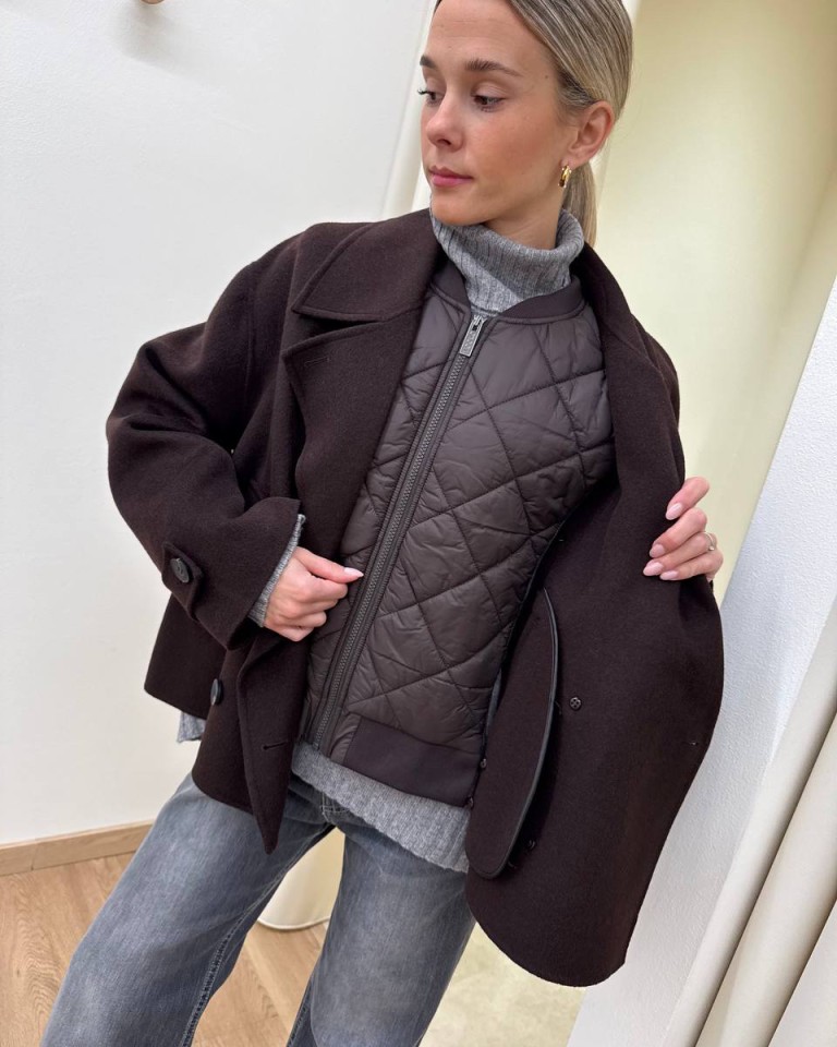 Cappotto Hand Made imbottitura rimovibile moro Vicolo Shop Online Cappotto Hand Made imbottitura rimovibile moro Vicolo