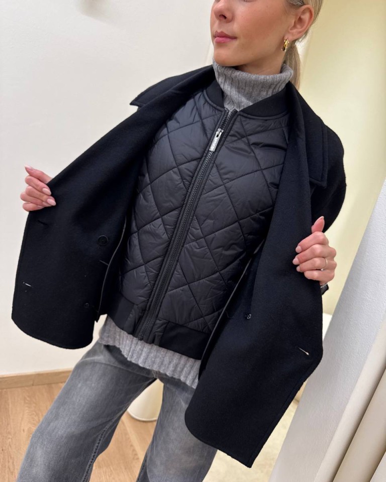 Cappotto Hand Made imbottitura rimovibile nero Vicolo Shop Online Cappotto Hand Made imbottitura rimovibile nero Vicolo