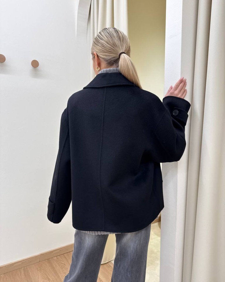 Cappotto Hand Made imbottitura rimovibile nero Vicolo Shop Online Cappotto Hand Made imbottitura rimovibile nero Vicolo