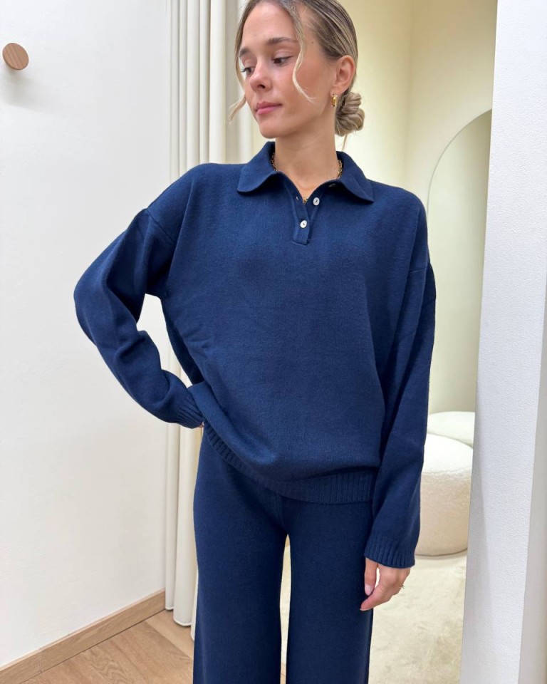 Completo maglia polo e pantalone blu HaveOne Shop Online Completo maglia polo e pantalone blu HaveOne