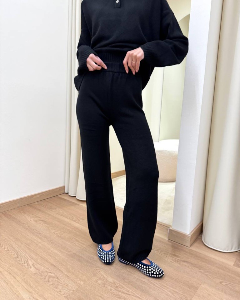 Completo maglia polo e pantalone nero HaveOne Shop Online Completo maglia polo e pantalone nero HaveOne