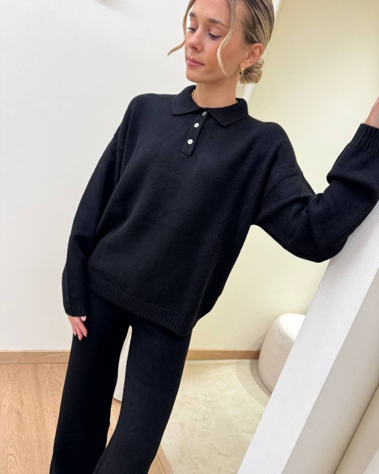 Completo maglia polo e pantalone nero HaveOne Shop Online Completo maglia polo e pantalone nero HaveOne