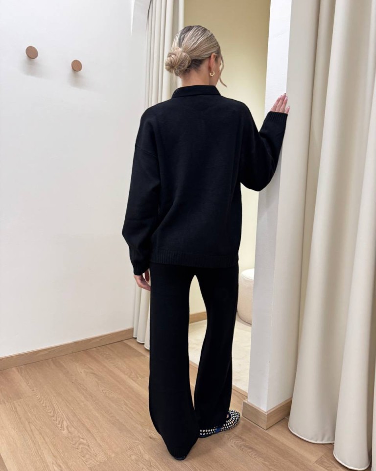 Completo maglia polo e pantalone nero HaveOne Shop Online Completo maglia polo e pantalone nero HaveOne