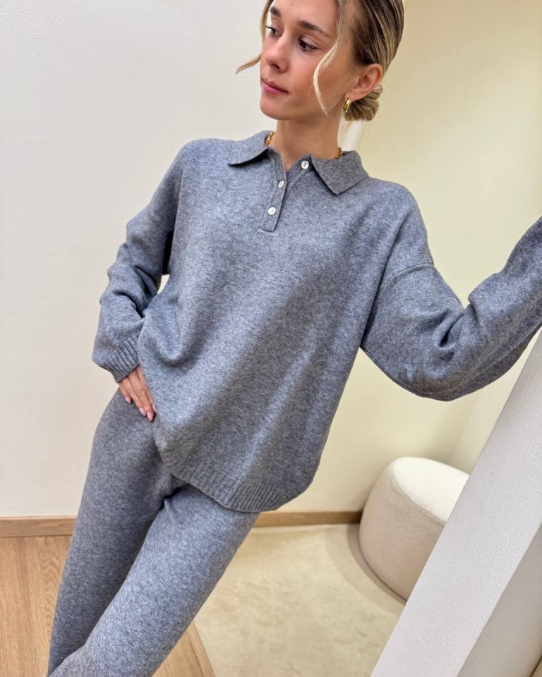 Completo maglia polo e pantalone grigio HaveOne Shop Online Completo maglia polo e pantalone grigio HaveOne