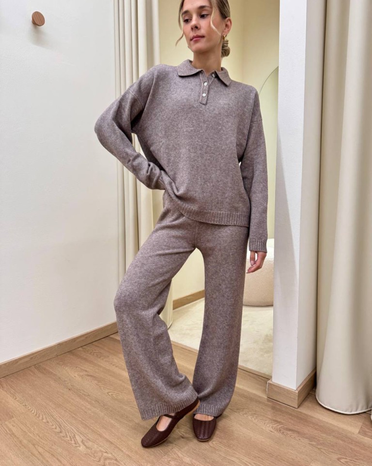 Completo maglia polo e pantalone tortora HaveOne Shop Online Completo maglia polo e pantalone tortora HaveOne