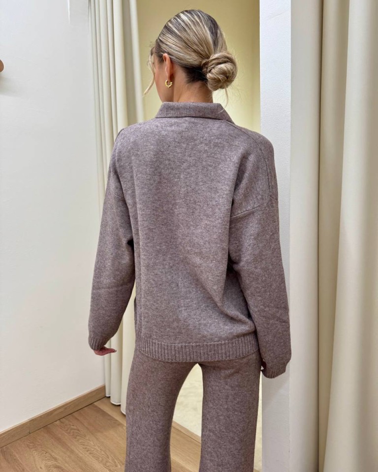 Completo maglia polo e pantalone tortora HaveOne Shop Online Completo maglia polo e pantalone tortora HaveOne