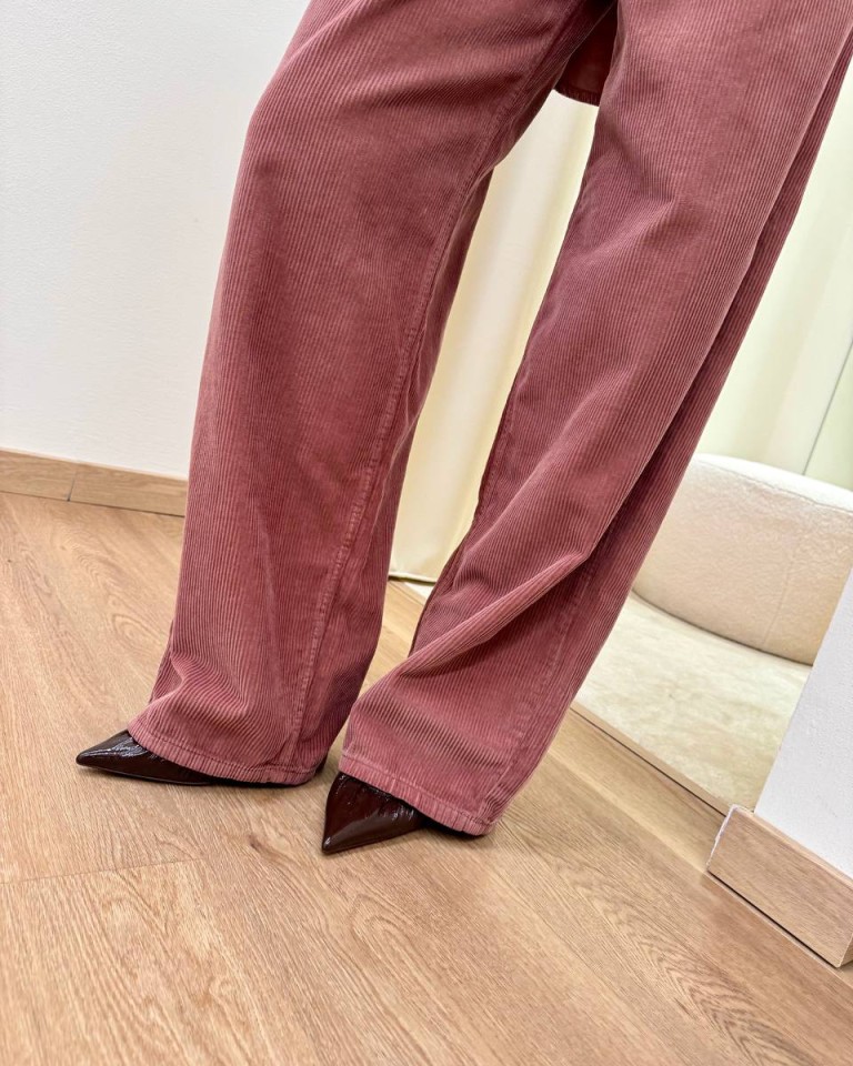 Pantalone MIA velluto rocciatore blush Vicolo Shop Online Pantalone MIA velluto rocciatore blush Vicolo