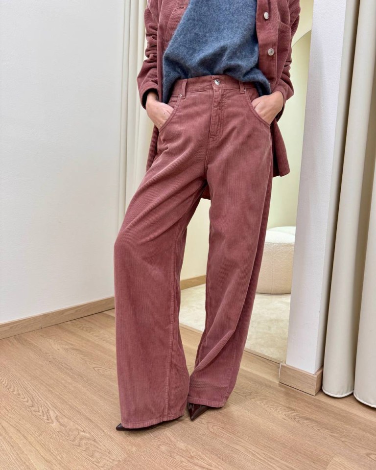 Pantalone MIA velluto rocciatore blush Vicolo Shop Online Pantalone MIA velluto rocciatore blush Vicolo