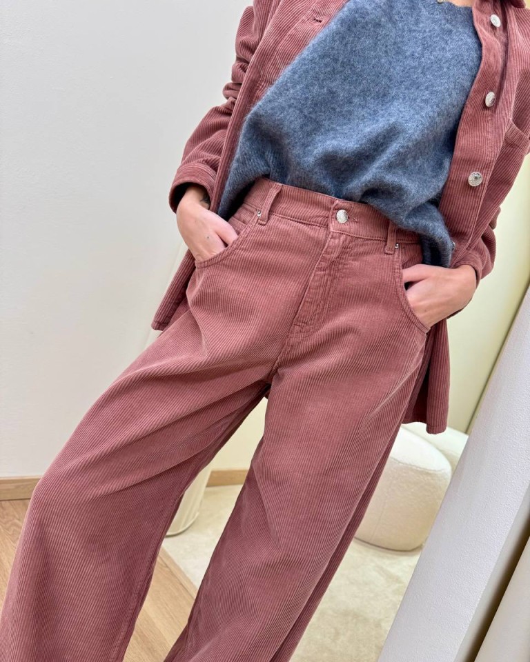 Pantalone MIA velluto rocciatore blush Vicolo Shop Online Pantalone MIA velluto rocciatore blush Vicolo