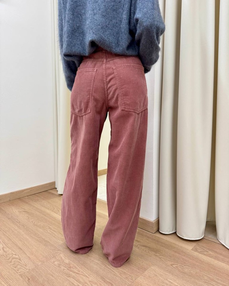 Pantalone MIA velluto rocciatore blush Vicolo Shop Online Pantalone MIA velluto rocciatore blush Vicolo