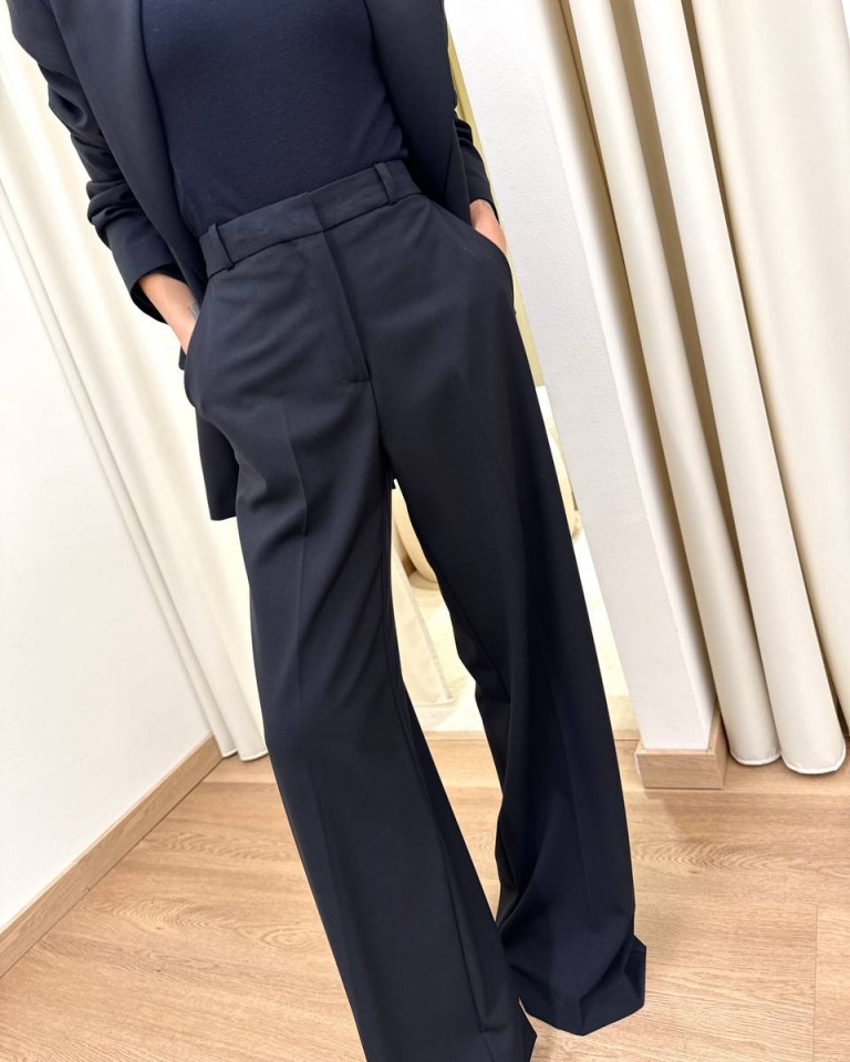 Pantalone palazzo nero HaveOne Shop Online Pantalone palazzo nero HaveOne