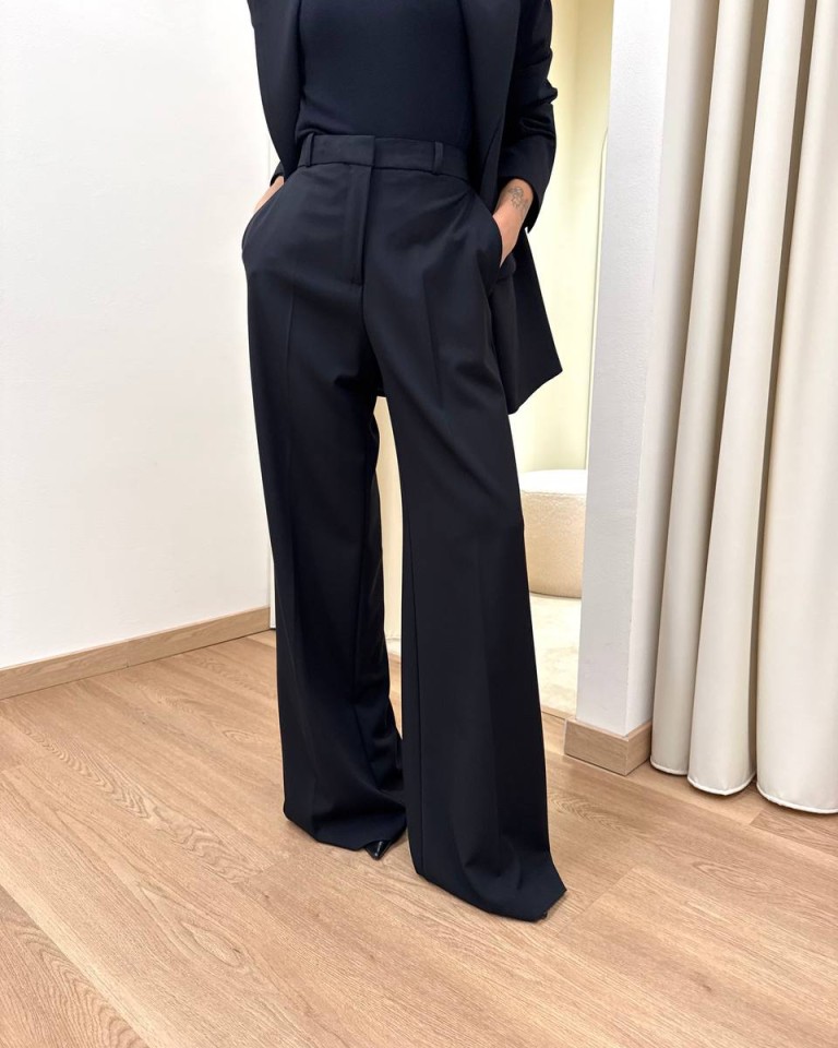 Pantalone palazzo nero HaveOne Shop Online Pantalone palazzo nero HaveOne