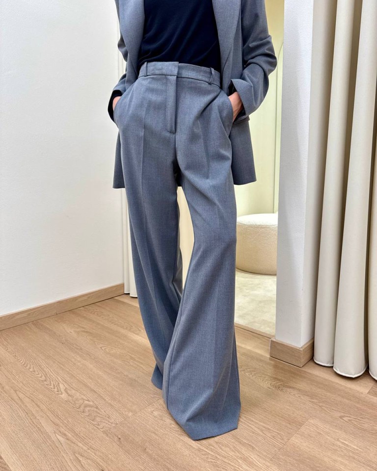Pantalone palazzo grigio HaveOne Shop Online Pantalone palazzo grigio HaveOne