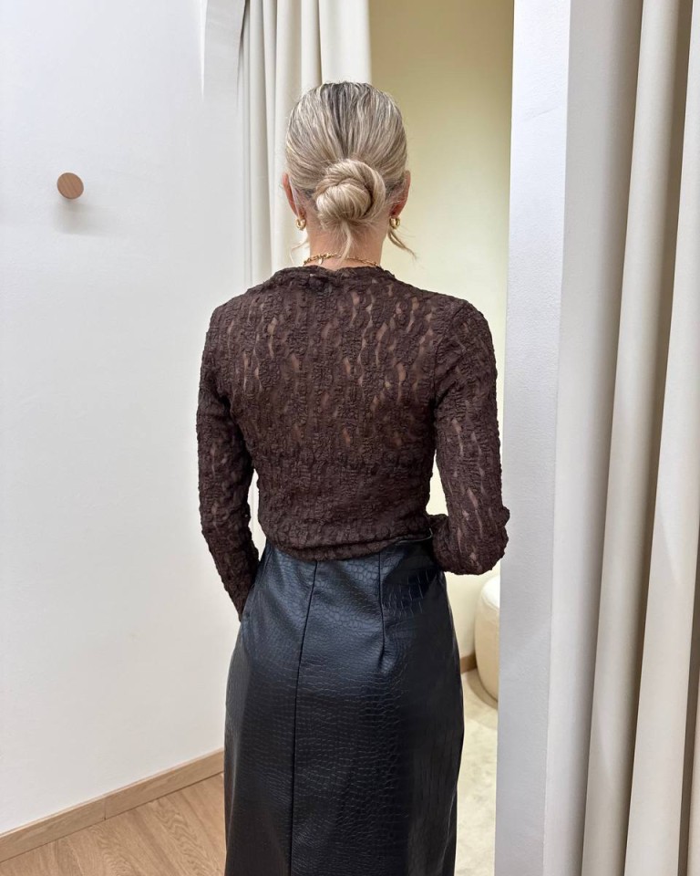 Body pizzo semitrasparente moro HaveOne Shop Online Body pizzo semitrasparente moro HaveOne