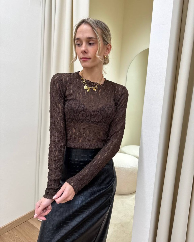Body pizzo semitrasparente moro HaveOne Shop Online Body pizzo semitrasparente moro HaveOne