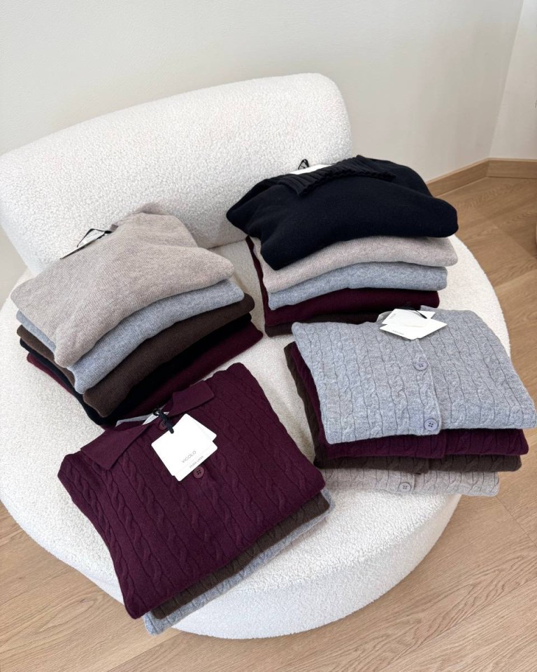 Maglia trecce manica corta polo moro Vicolo Shop Online Maglia trecce manica corta polo moro Vicolo