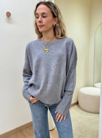 Shop Online Maglione in lana over grigio Vicolo