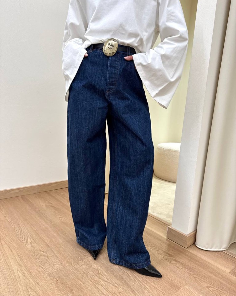 Jeans balloon blu scuro cintura PARIS Tensione In Shop Online Jeans balloon blu scuro cintura PARIS Tensione In