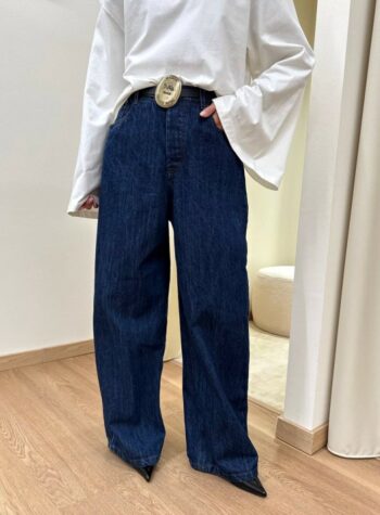 Shop Online Jeans balloon blu scuro cintura PARIS Tensione In