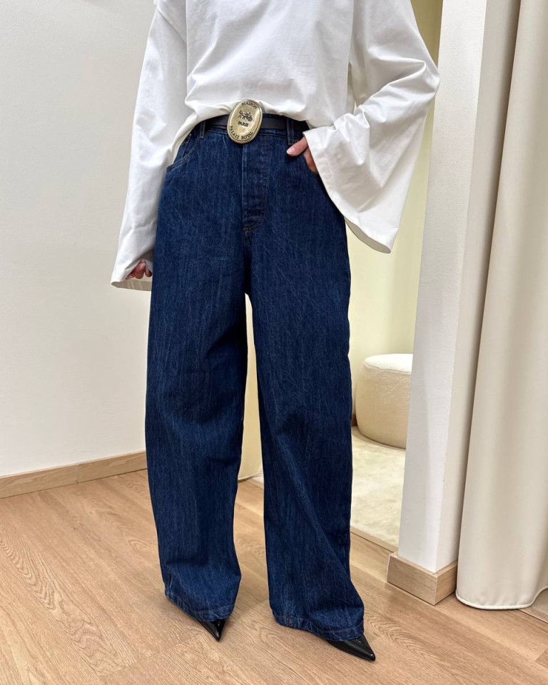 Jeans balloon blu scuro cintura PARIS Tensione In Shop Online Jeans balloon blu scuro cintura PARIS Tensione In