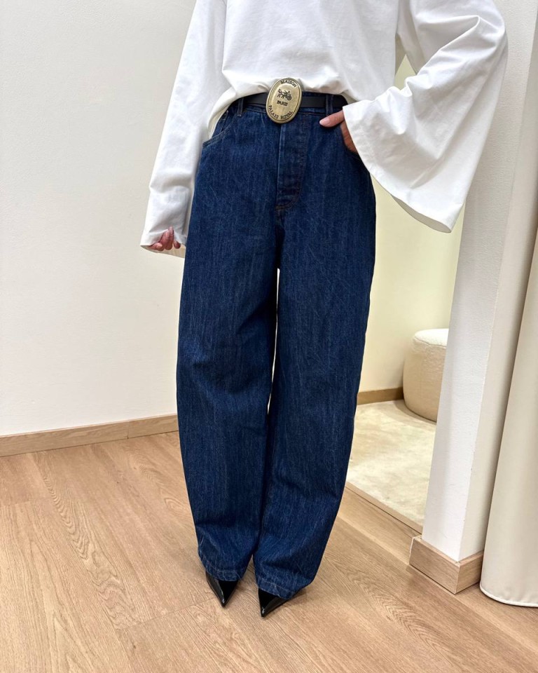 Jeans balloon blu scuro cintura PARIS Tensione In Shop Online Jeans balloon blu scuro cintura PARIS Tensione In
