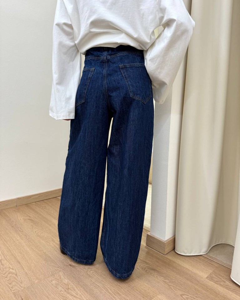 Jeans balloon blu scuro cintura PARIS Tensione In Shop Online Jeans balloon blu scuro cintura PARIS Tensione In