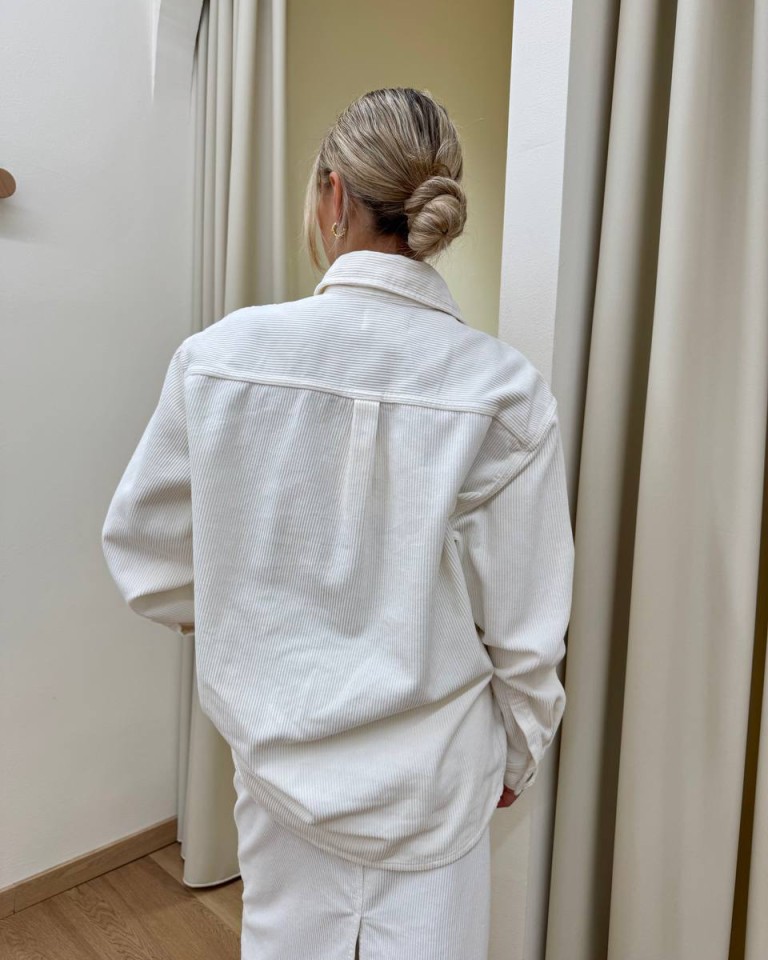 Camicia CLOTILDE in velluto rocciatore burro Vicolo Shop Online Camicia CLOTILDE in velluto rocciatore burro Vicolo