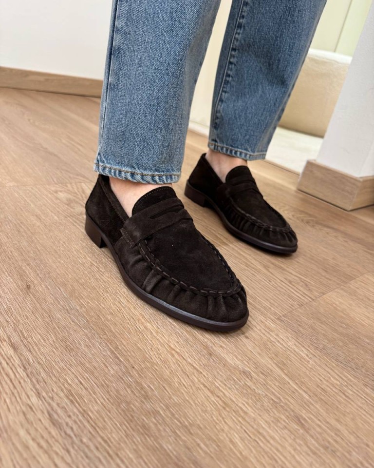 Mocassino scamosciato moro Ovyè Shop Online Mocassino scamosciato moro Ovyè