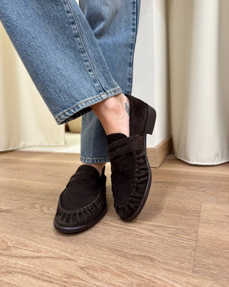 Mocassino scamosciato moro Ovyè Shop Online Mocassino scamosciato moro Ovyè