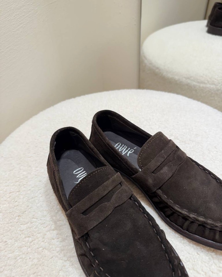 Mocassino scamosciato moro Ovyè Shop Online Mocassino scamosciato moro Ovyè
