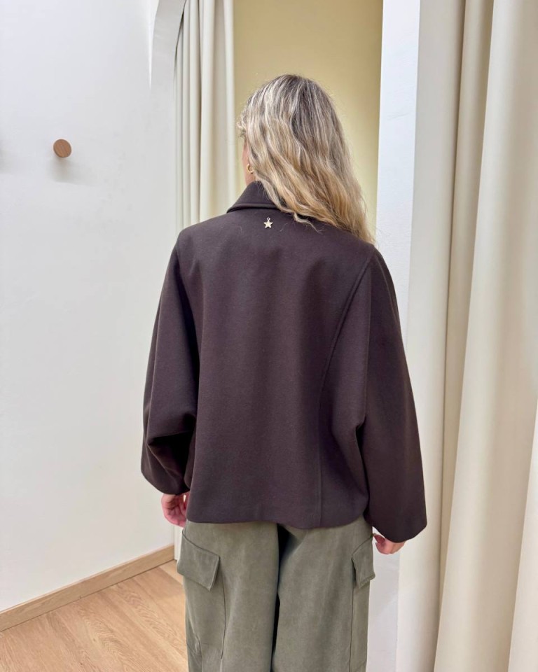 Cappotto corto maniche pipistrello moro Souvenir Shop Online Cappotto corto maniche pipistrello moro Souvenir