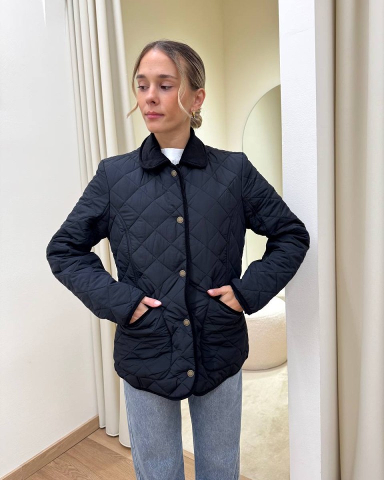 Piumino leggero trapuntato nero HUNTER Shop Online Piumino leggero trapuntato nero HUNTER