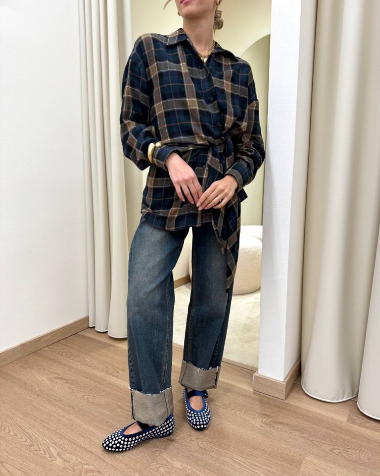 Camicia check con nodo ottanio Susy Mix Shop Online Camicia check con nodo ottanio Susy Mix