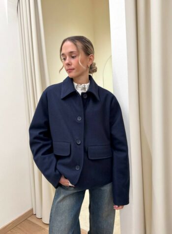 Shop Online Cappotto corto over blu Tensione In