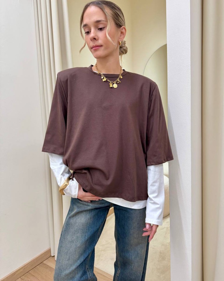 T-shirt e maglia doppia bianca e moro Susy Mix Shop Online T-shirt e maglia doppia bianca e moro Susy Mix