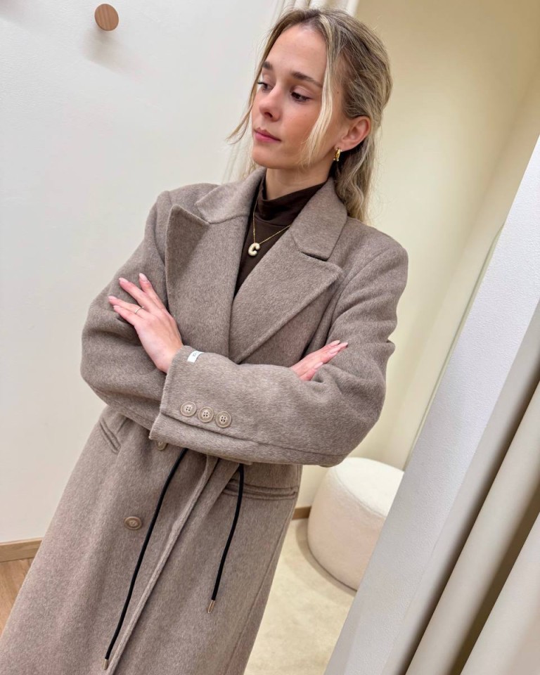 Cappotto Hand Made lungo con cinturino tortora HaveOne Shop Online Cappotto Hand Made lungo con cinturino tortora HaveOne