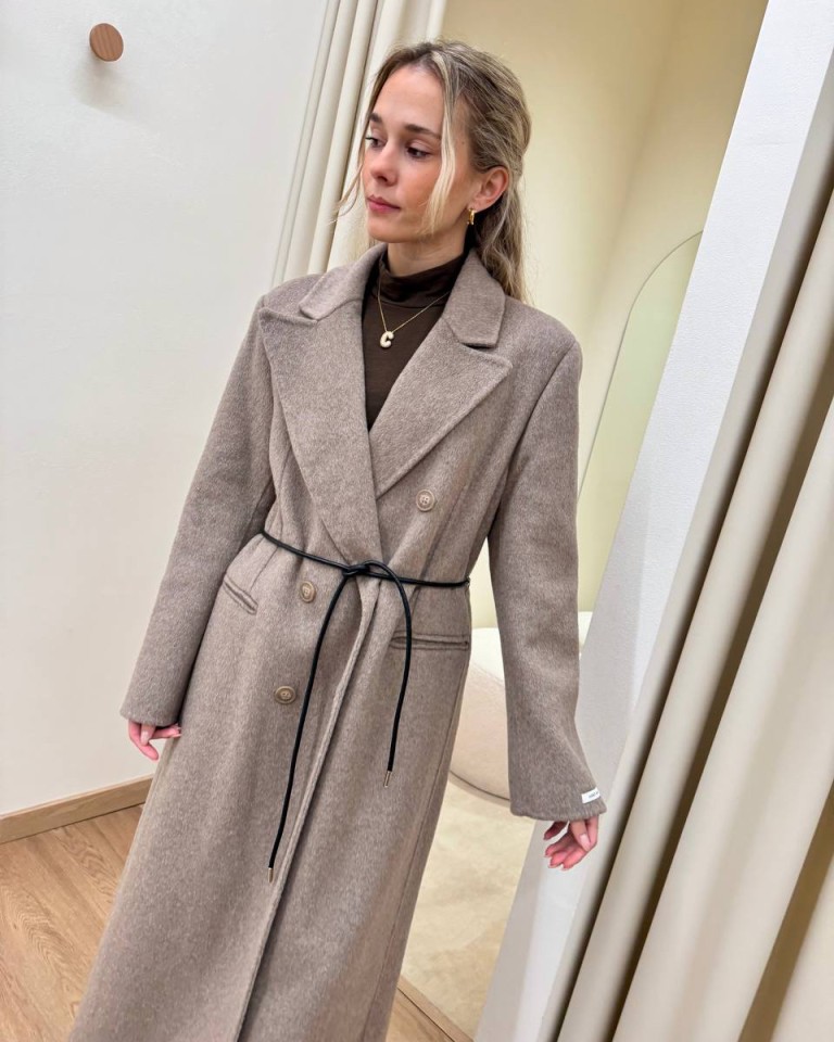 Cappotto Hand Made lungo con cinturino tortora HaveOne Shop Online Cappotto Hand Made lungo con cinturino tortora HaveOne