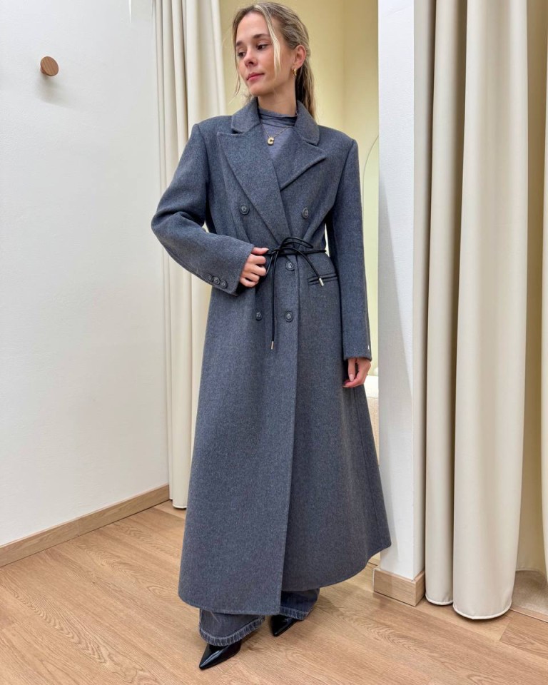 Cappotto Hand Made lungo con cinturino grigio HaveOne Shop Online Cappotto Hand Made lungo con cinturino grigio HaveOne