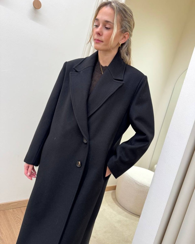 Cappotto Marianna lungo nero Souvenir Shop Online Cappotto Marianna lungo nero Souvenir