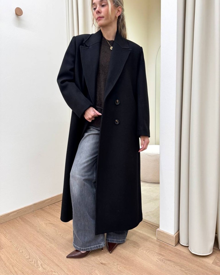 Cappotto Marianna lungo nero Souvenir Shop Online Cappotto Marianna lungo nero Souvenir