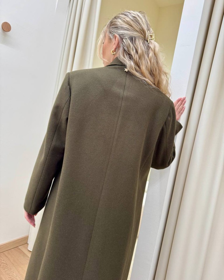 Cappotto Marianna lungo verde militare Souvenir Shop Online Cappotto Marianna lungo verde militare Souvenir