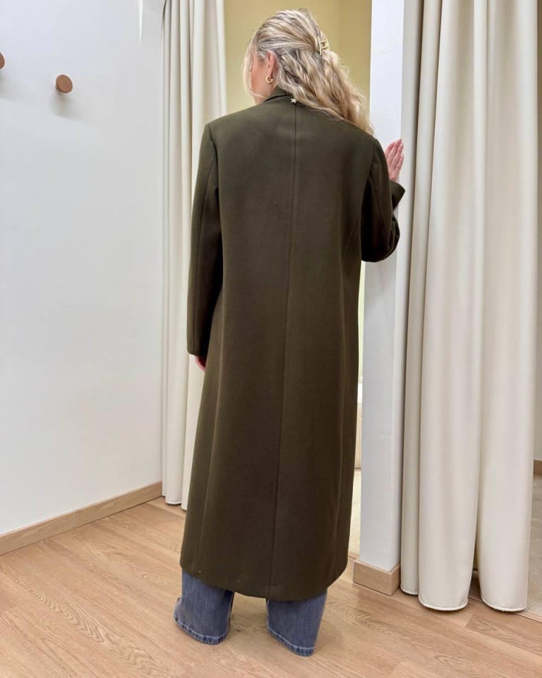 Cappotto Marianna lungo verde militare Souvenir Shop Online Cappotto Marianna lungo verde militare Souvenir
