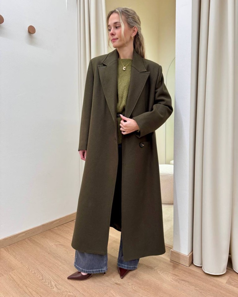 Cappotto Marianna lungo verde militare Souvenir Shop Online Cappotto Marianna lungo verde militare Souvenir