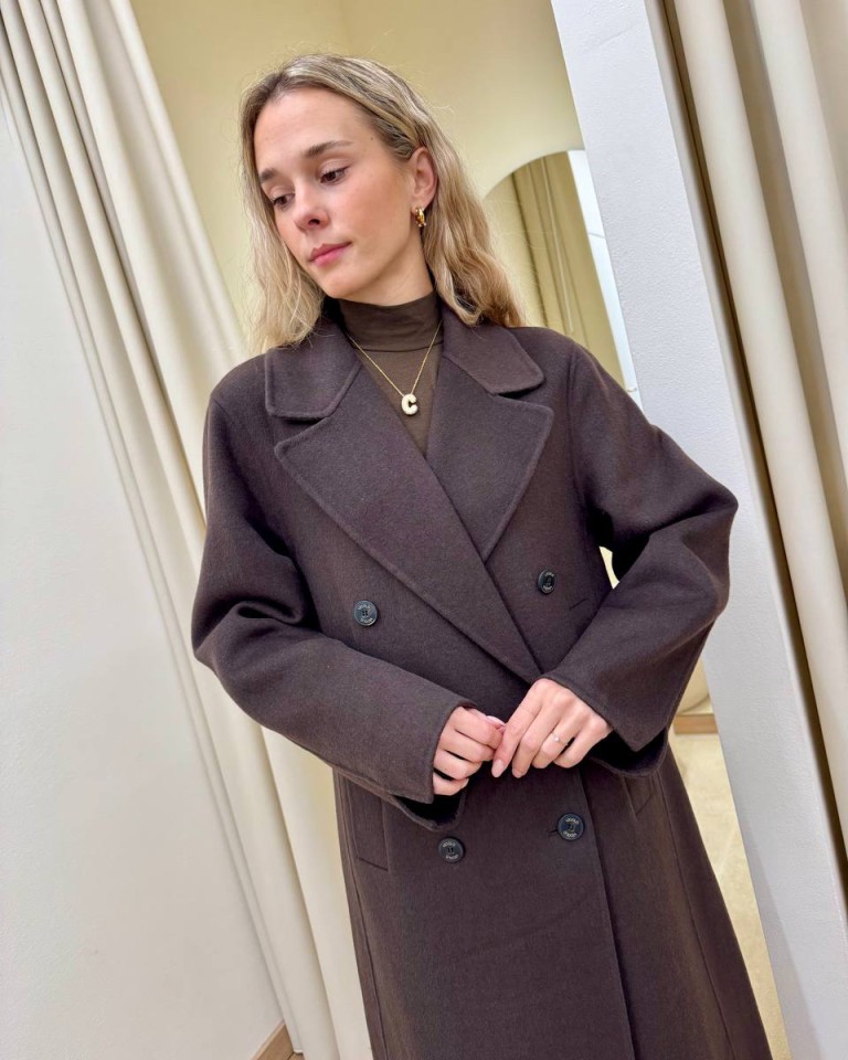 Cappotto lungo Hand Made over doppiopetto moro Vicolo Shop Online Cappotto lungo Hand Made over doppiopetto moro Vicolo