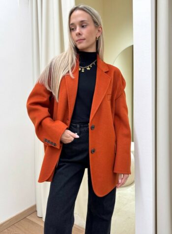 Shop Online Cappotto Hand Made corto over ruggine Vicolo